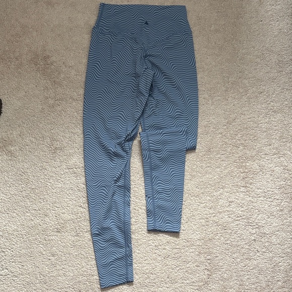 Vitality Pattern Blue Leggings - Picture 1 of 7